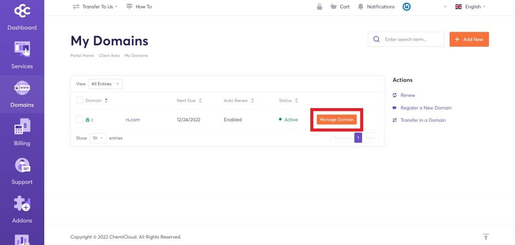 chemicloud-dns-management