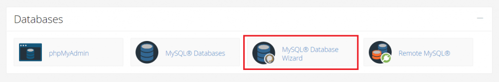 cpanel-database-wizard