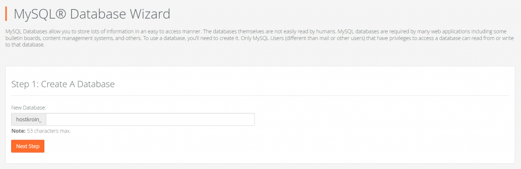 create-wordpress-database