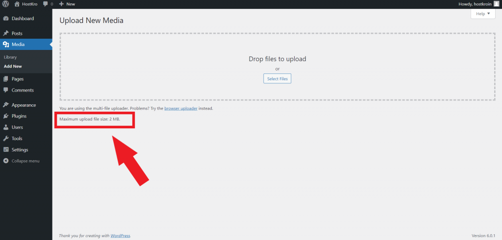 check-wordpress-maximum-file-upload-size