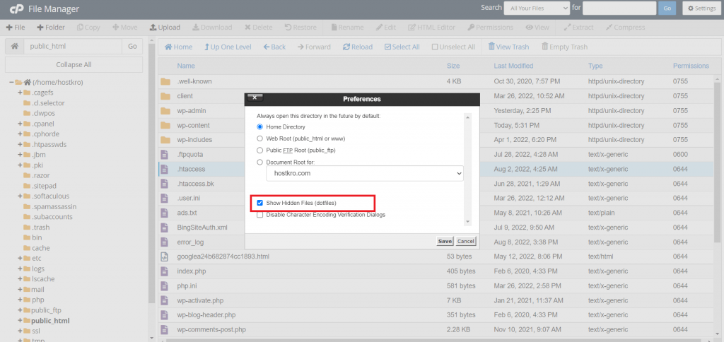 cpanel-hidden-files